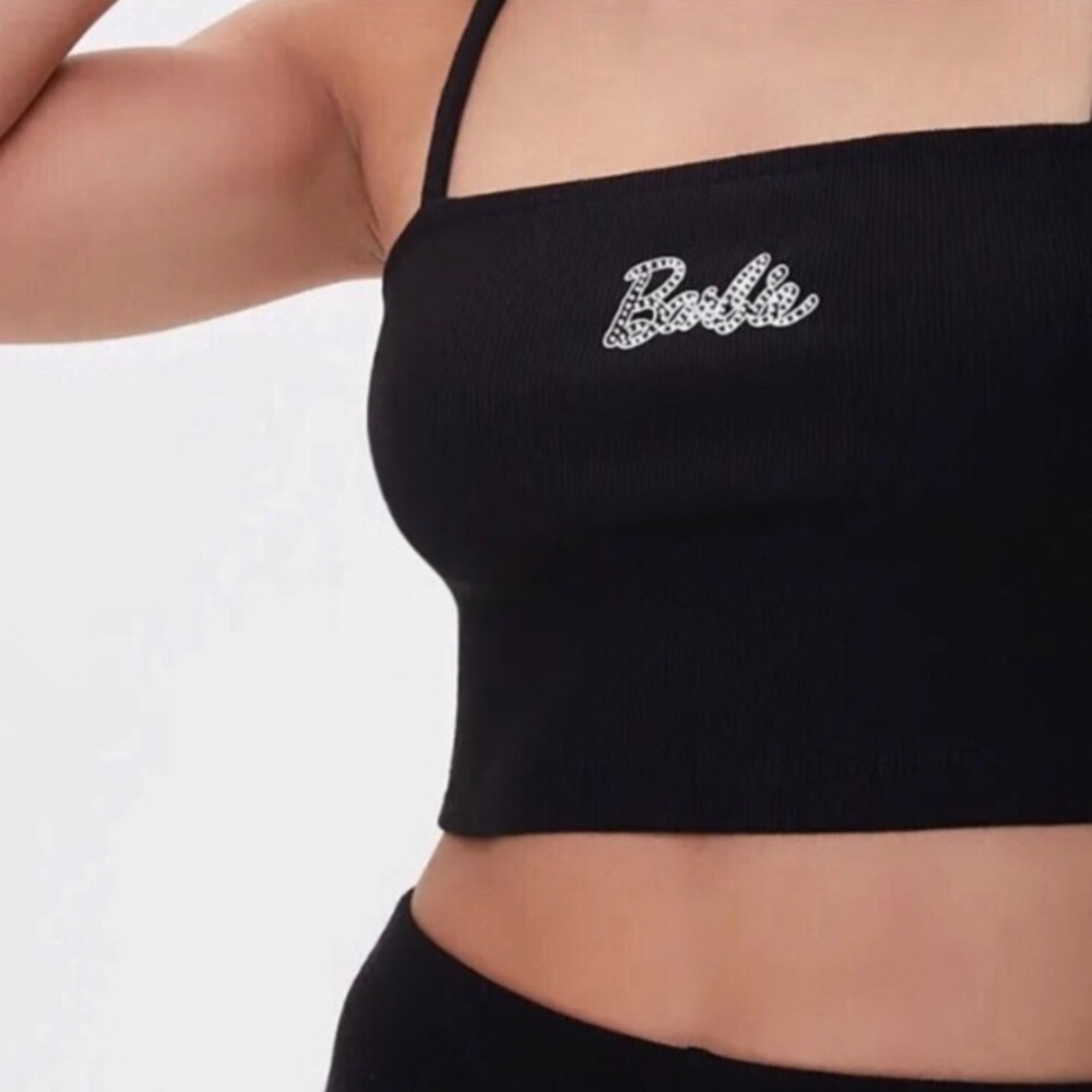 SALE rare barbie diamanté tank crop top